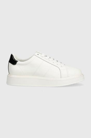 Kožené sneakers boty Lauren Ralph Lauren Angeline bílá barva, 80290400000000000