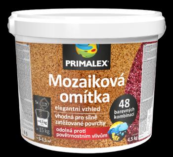 PRIMALEX - Mozaiková omietka mix farieb (C+C+E+A+D) 15 kg (4,5 kg + 5x2,1 kg)