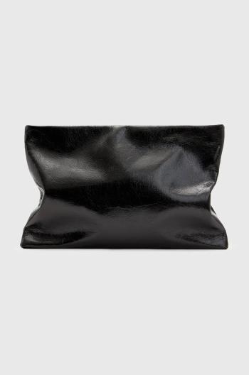 Kožené psaníčko AllSaints BETTINA CLUTCH černá barva, W393XB