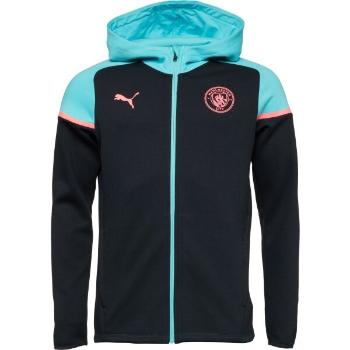 Puma MCFC CASUALS HOODED JACKET Pánská bunda, černá, velikost