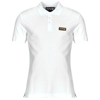 Versace Jeans Couture  POLO77GAGT08  Polokošele s krátkym rukávom Biela