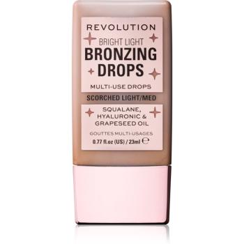 Makeup Revolution Bright Light Bronzing Drops tekutý bronzer odstín Bronze Scorched 23 ml