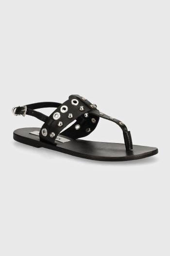 Kožené sandály Steve Madden Bionic dámské, černá barva, SM11003065