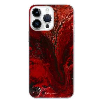 Odolné silikonové pouzdro iSaprio - RedMarble 17 - iPhone 15 Pro Max