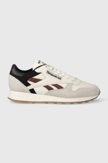 Kožené sneakers boty Reebok Classic Leather šedá barva