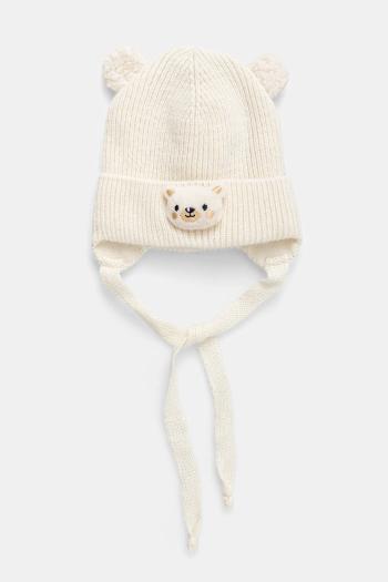 Detská čiapka s prímesou vlny Jamiks POCO béžová farba, JZI009