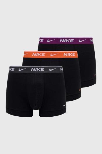 Boxerky Nike 3-pack pánské, černá barva