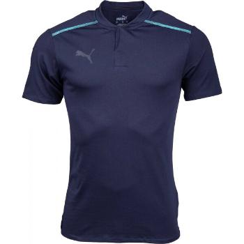 Puma TEAMCUP CASUALS POLO Pánské polo tričko, tmavě modrá, velikost