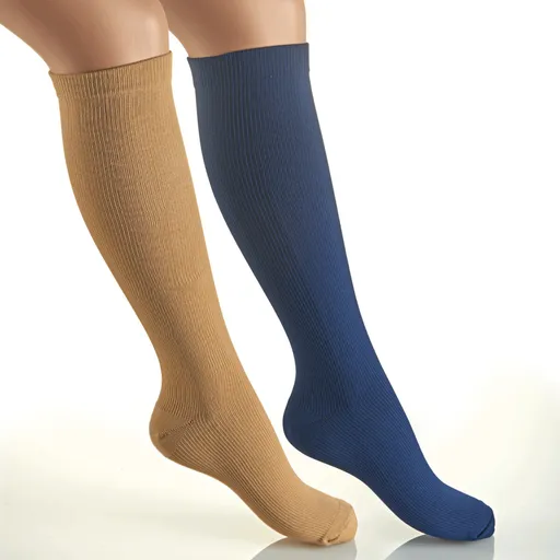 2 páry podkolenek s lehkou kompresí