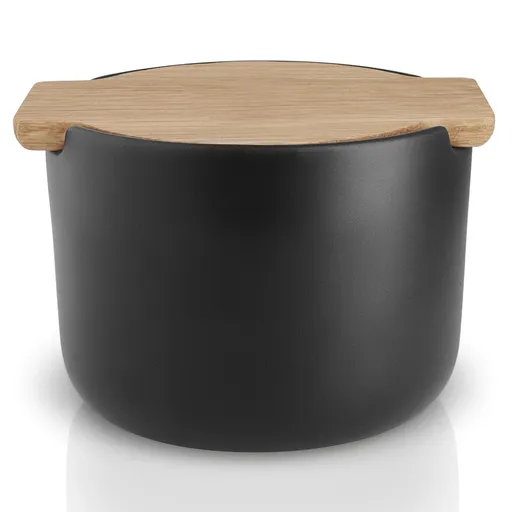 Dóza na sůl NORDIC KITCHEN 10 cm, černá, kamenina, Eva Solo