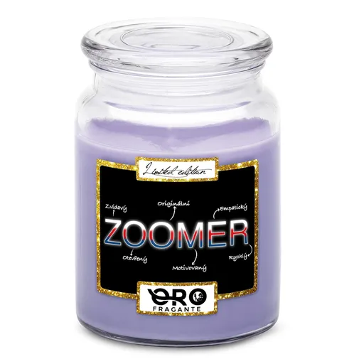 Svíčka Zoomer – vlastnosti (Vůně svíčky: Levandule)