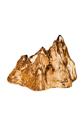 Dekoračný svietnik Kosta Boda The Rock 9,1 cm hnedá farba