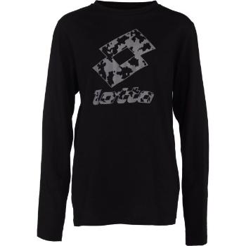 Lotto SMART IV LONG SLEEVE TEE Chlapecké tričko, černá, velikost