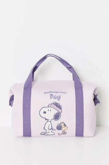 Kosmetická taška women'secret Snoopy fialová barva, 4848809