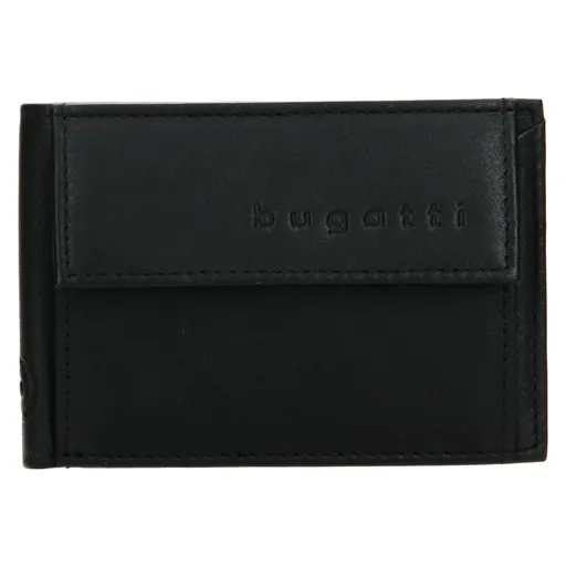 Pánská kožená dolarovka Bugatti Mauric - černá