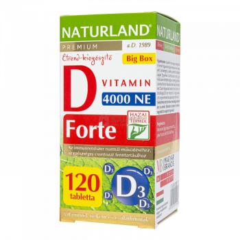 Naturland Prémium D-vitamin forte tabletta 120 db