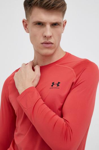 Tréninkové tričko s dlouhým rukávem Under Armour červená barva, 1361506