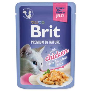 Kapsička Brit Premium by Nature Delicate Fillets in Jelly kuře 85g