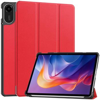 LEATHER Zaklápací kryt pre Xiaomi Redmi Pad 2 červený