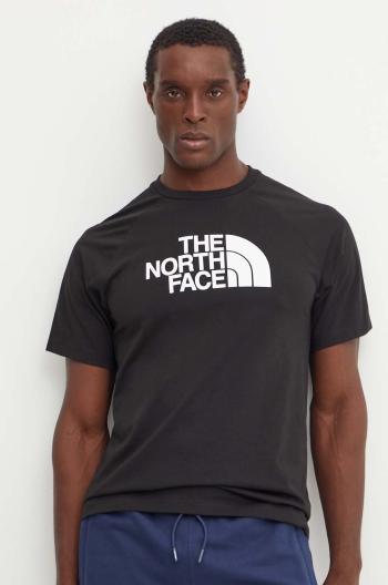 Tričko The North Face Raglan Easy Tee černá barva, s potiskem, NF0A8A6EJK31