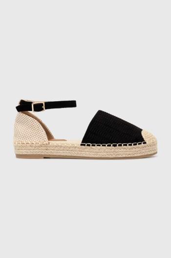 Espadrilky Answear Lab černá barva, na platformě