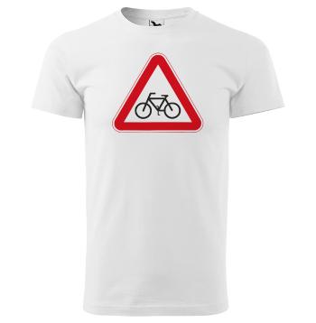 Tričko Pozor cyklista (Velikost: 4XL, Typ: pro muže)