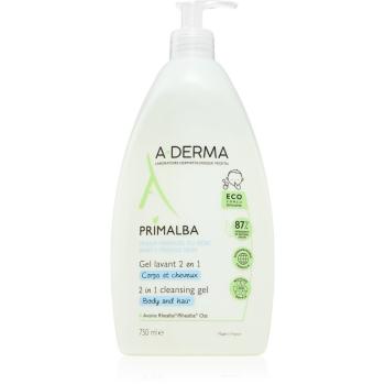 A-Derma Primalba Baby mycí gel na tělo a vlasy pro děti 750 ml