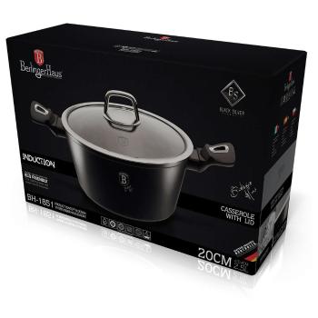 Berlinger Haus BH-1851 Black Silver Collection Lábas fedővel 20cm 