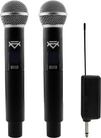 Veles-X Dual Wireless Handheld Microphone Party Karaoke System with Receiver Bezdrátový set 195 - 211 MHz