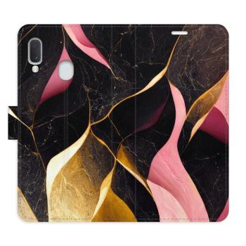 Flipové pouzdro iSaprio - Gold Pink Marble 02 - Samsung Galaxy A20e