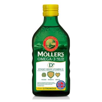 MÖLLER´S Omega 3 D+ olej z tresčej pečene s citrónovou príchuťou 250 ml