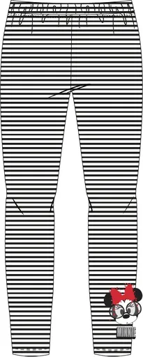 Eplus Dívčí legíny - Minnie Mouse pruhované Velikost - děti: 116