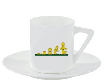 Espresso hrnek s podšálkem 100ml Evolution Lego