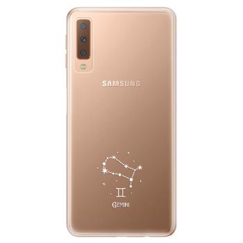 Odolné silikonové pouzdro iSaprio - čiré - Blíženci - Samsung Galaxy A7 (2018)