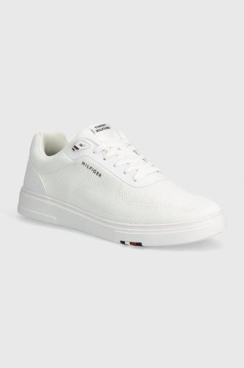 Sneakers boty Tommy Hilfiger MODERN CUP KNIT RWB bílá barva, FM0FM04942