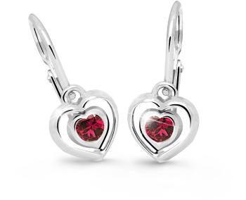 Cutie Jewellery Dětské srdíčkové náušnice C2752-10-X-2 červená