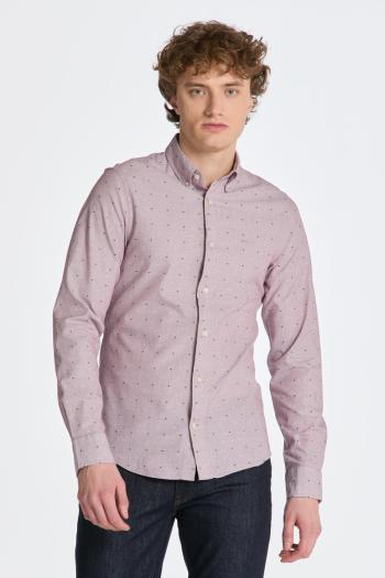 KOŠILE GANT SLIM FIL A FIL COUPE SHIRT WINE RED