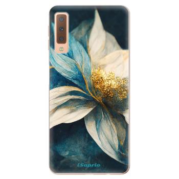 Odolné silikonové pouzdro iSaprio - Blue Petals - Samsung Galaxy A7 (2018)