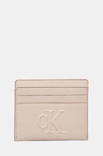 Pouzdro na karty Calvin Klein Jeans šedá barva, K60K612747