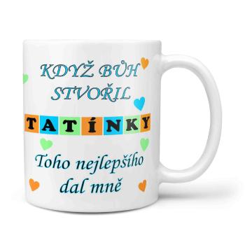 Hrnek Když bůh stvořil tatínky (Náplň hrníčku: Žádná)