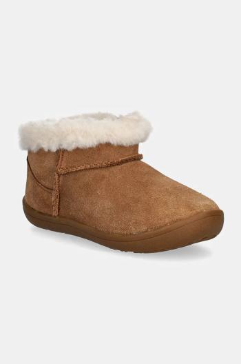 Dětské zimní boty UGG KINSEY hnědá barva, 1157631T