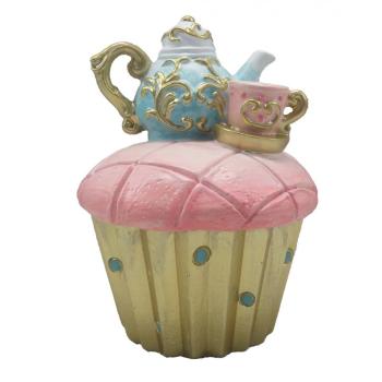 Dekorace Cupcake s konvičkou - 11*15 cm  6PR4216