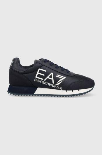 Dětské sneakers boty EA7 Emporio Armani tmavomodrá barva