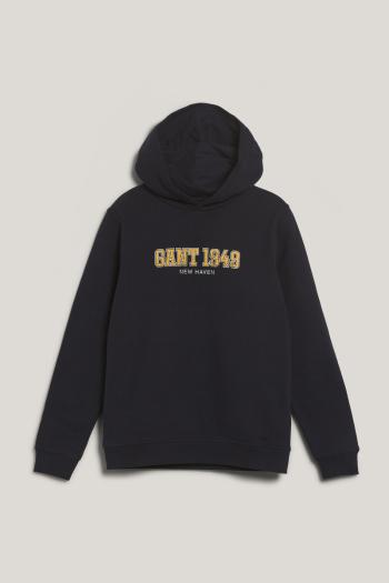 MIKINA GANT 1949 HOODIE EVENING BLUE