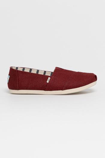 Espadrilky Toms vínová barva