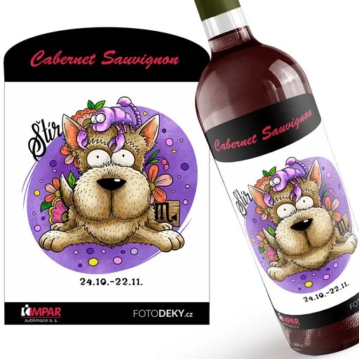 Víno Psí znamení – štír (Druh Vína: Červené víno)