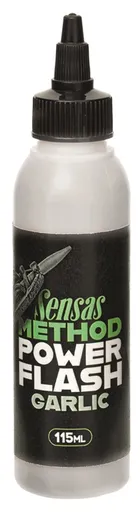 Sensas gel power flash 115 ml - white garlic