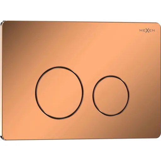 MEXEN Tex 06 splachovací tlačítko, růžové zlato lesklá 6106-09