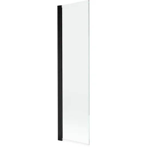 MEXEN MIST vanová zástěna 50x150 cm 6mm 1-s, černá, čirá 8A9-050-001-70-00
