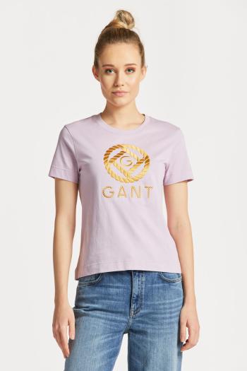 TRIČKO GANT ROPE ICON SS T-SHIRT SOOTHING LILAC